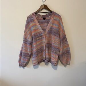 Torrid Multicolor Knit Cardigan